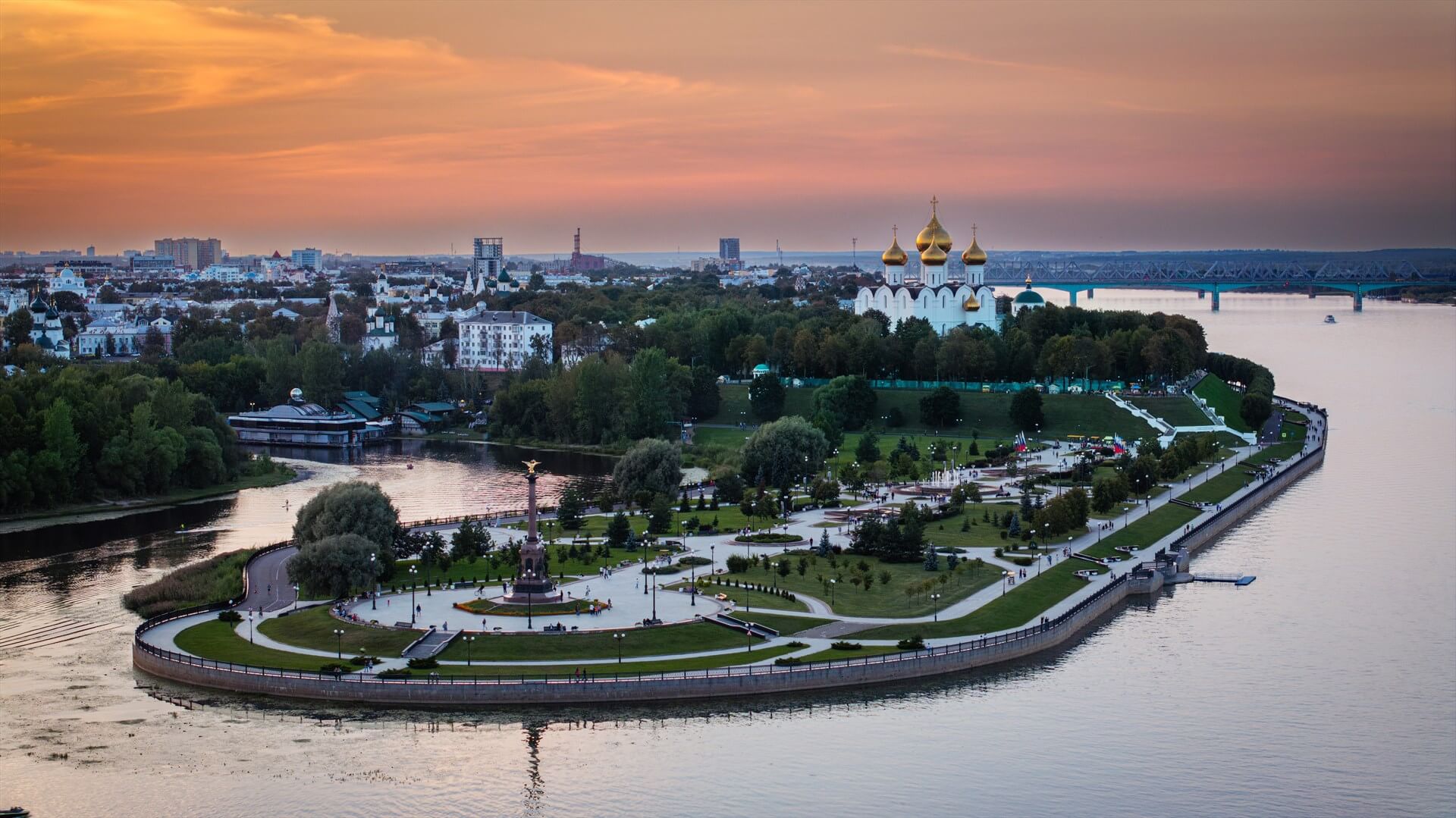 Парк Стрелка. Фото: Министерства туризма Ярославской области (10.04.2031)