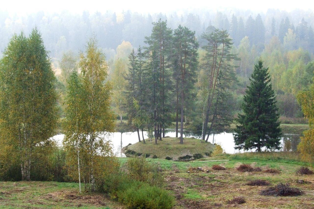 Мемориальный парк в усадьбе А. Н. Островского. Almapater44, CC0, via Wikimedia Commons      